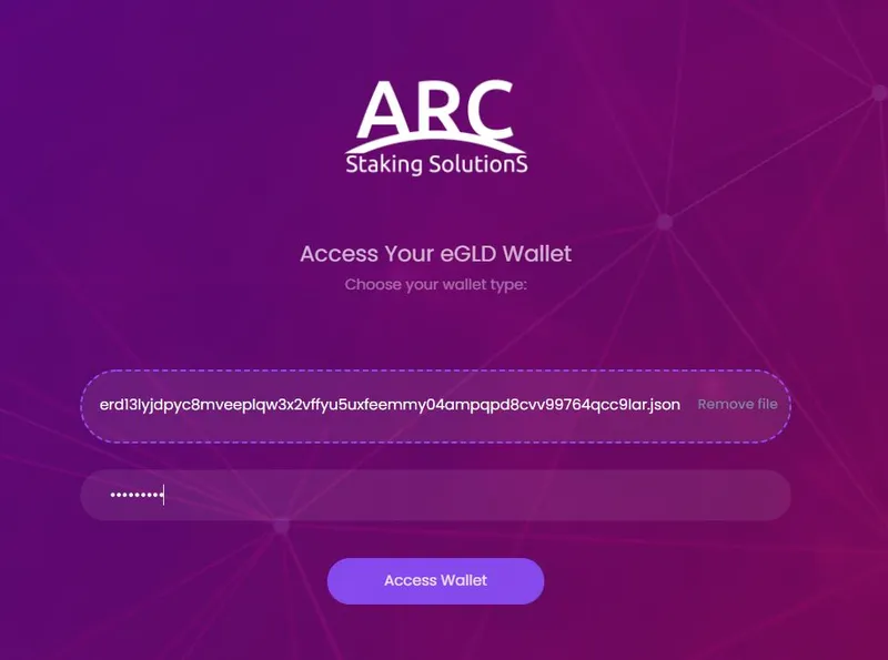 How to delegate by using the ARC Stake Wallet