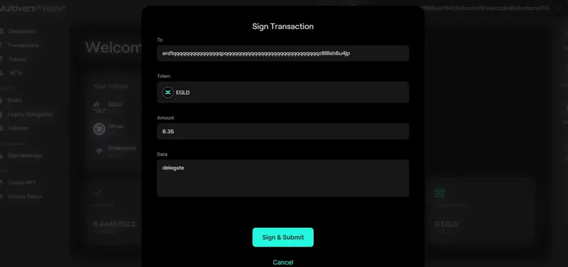 How to delegate by using the MultiversX Delegation Manager