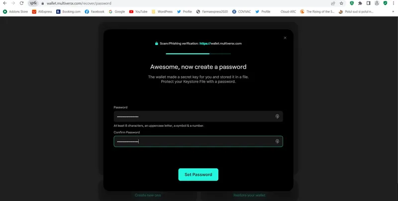 How to import an xPortal Wallet in the MultiversX Web Wallet
