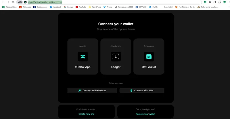 How to create a MultiversX Testnet Wallet
