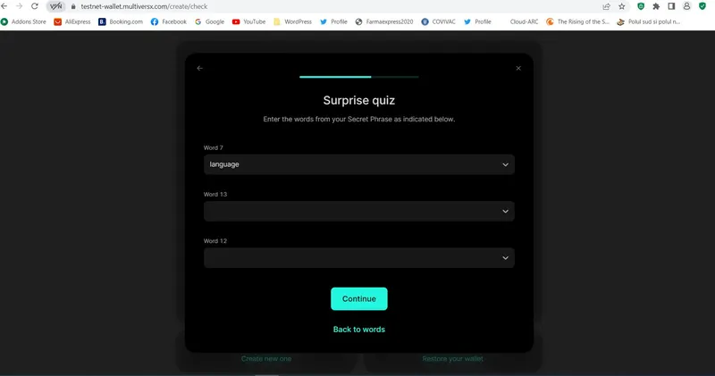 How to create a MultiversX Testnet Wallet