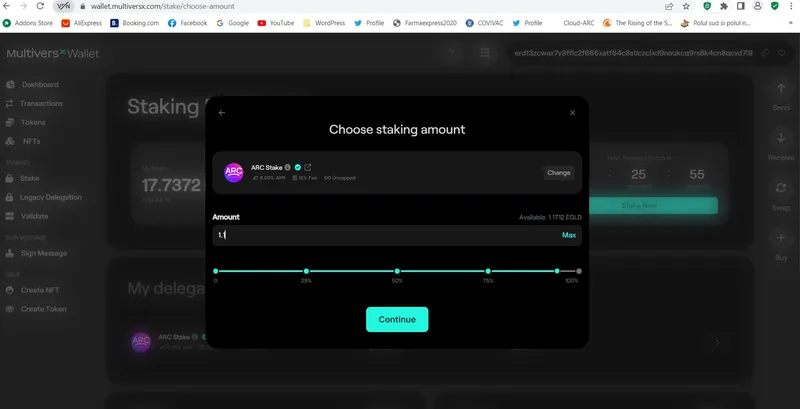 How to delegate by using the MultiversX Web Wallet